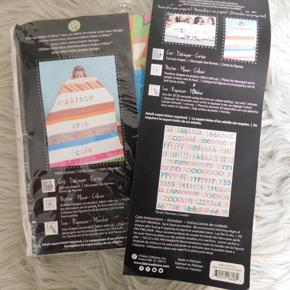 Make It Mine Quilt‎ with 200 Letters Symbols